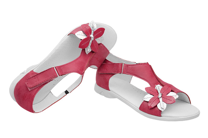 Sandałki dla dziewczynki KORNECKI 4527 Fuxia Różowe