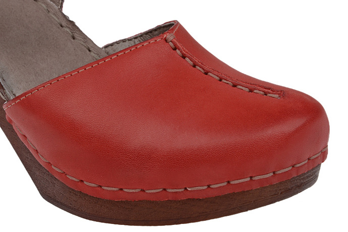 Sandały MANITU 920207-4 Czerwone